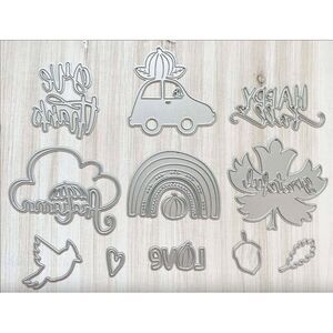 Coco & Reno Happy Fall Cutting Dies Subscription, Acorn Bird Pumpkin Umbrella‎